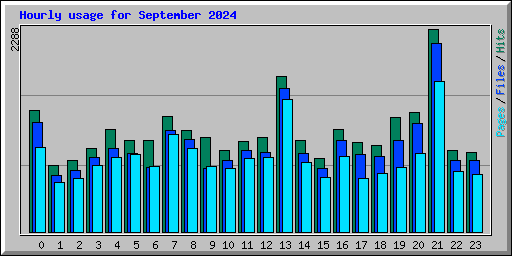 Hourly usage for September 2024