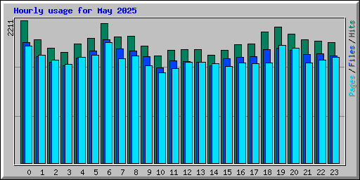 Hourly usage for May 2025