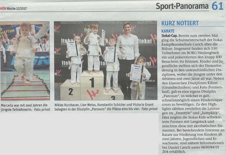 ITOKAI NÖN Tulln Woche 12/2017 Sport